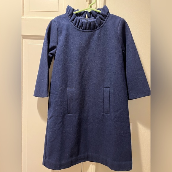 Classic Prep Childrenswear Girl’s Claudia Ruffle-Collar Shift Dress - Picture 13 of 14